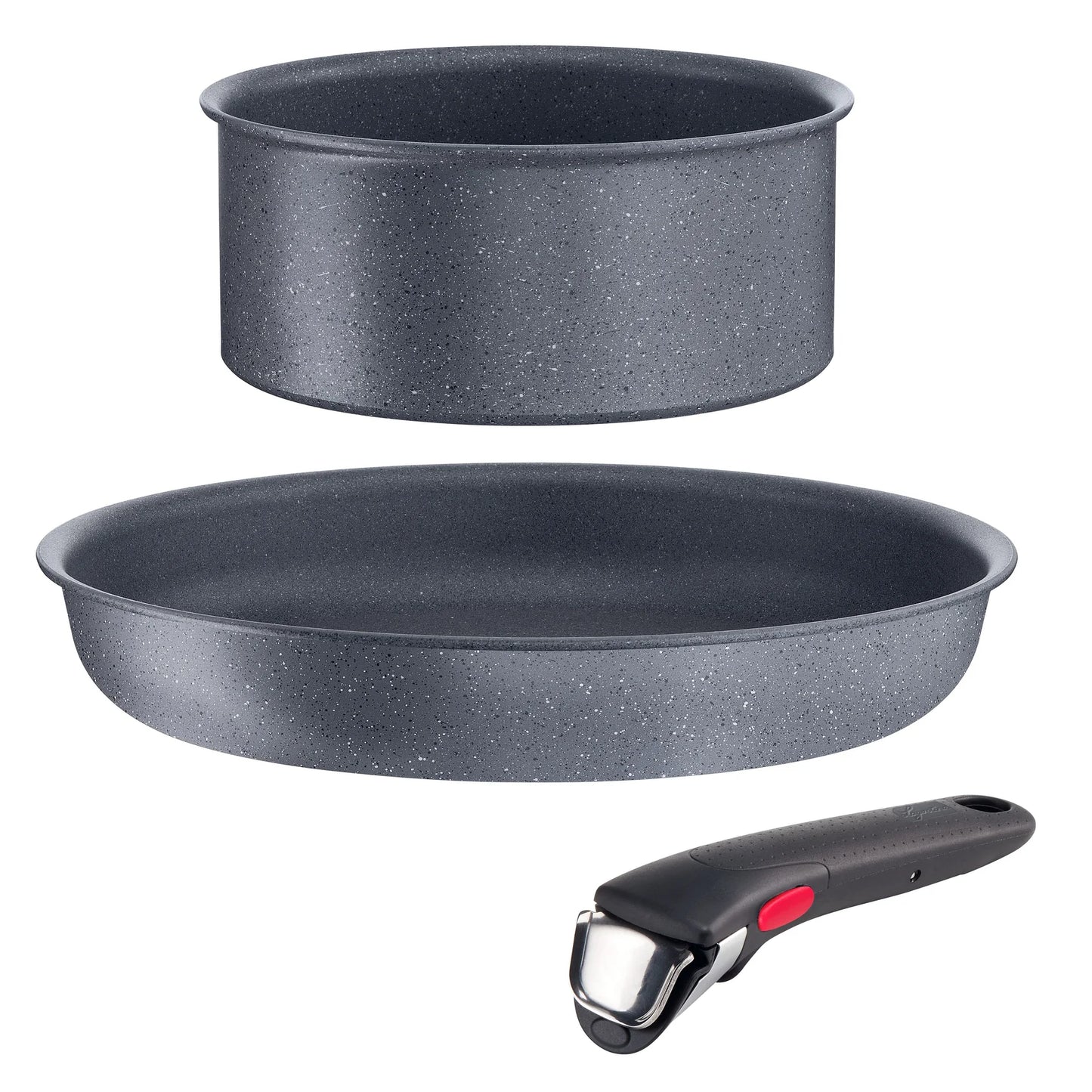 Lagostina batteria Ingenio Minerals 3 pezzi induzione casseruola 16 cm, padella 24 cm, manico