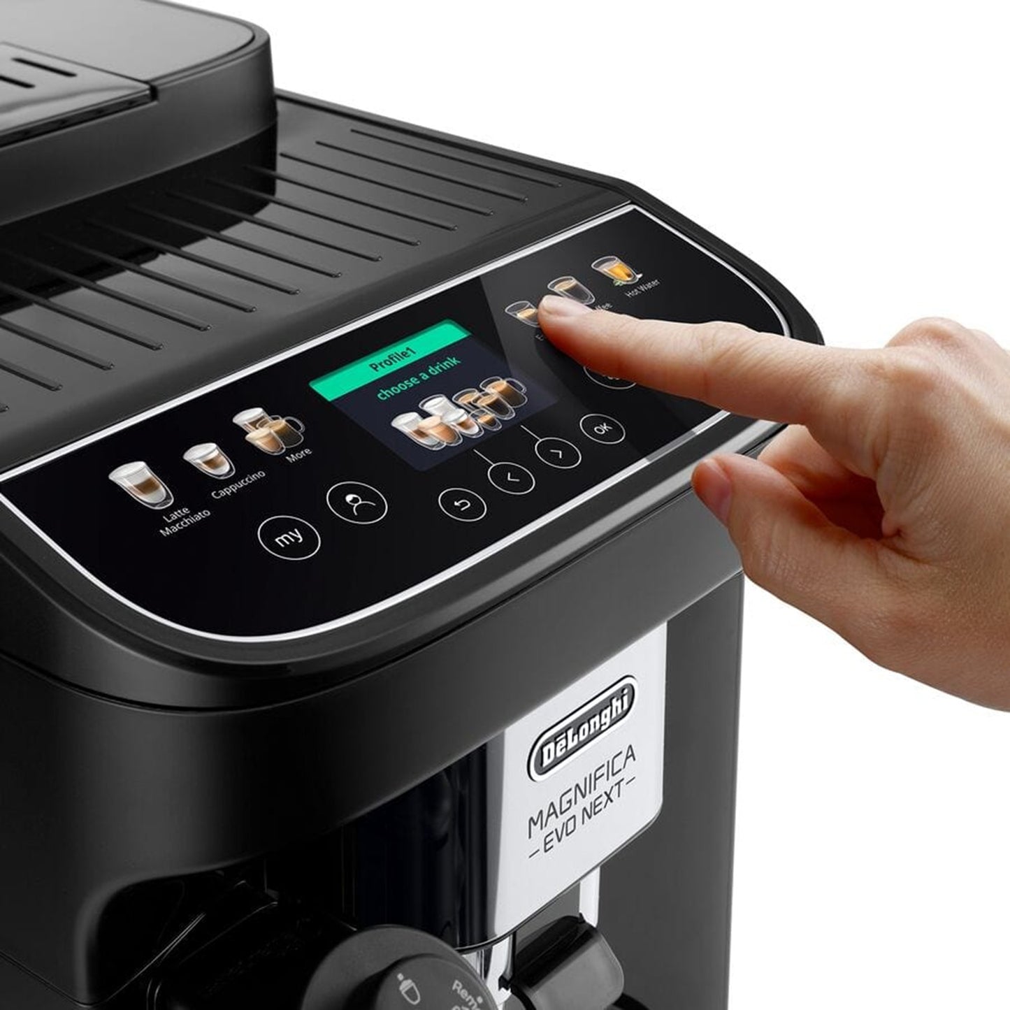 De Longhi Magnifica Evo Next Macchina automatica a chicchi con montalatte automatico ECAM310.60.B S1