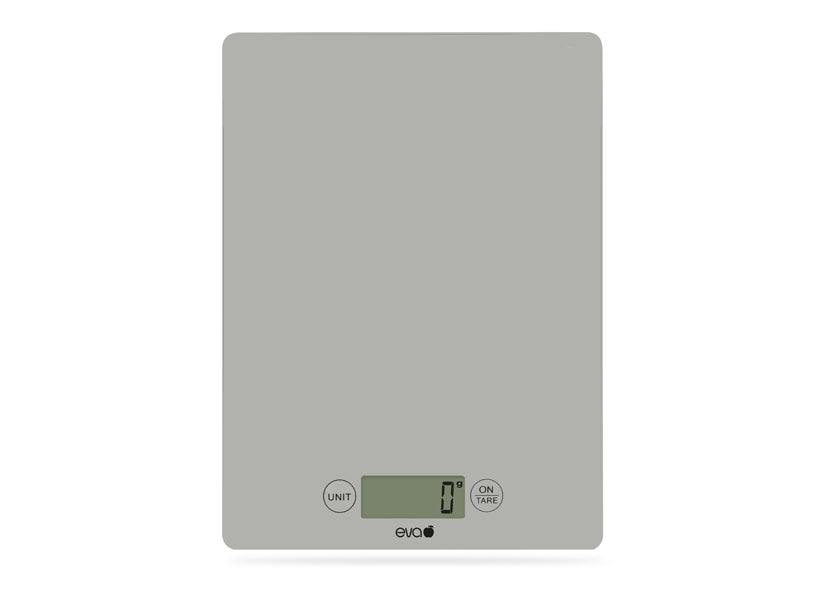 Eva bilancia cucina digitale capacità 5kg divisione 1g piano in vetro 033322