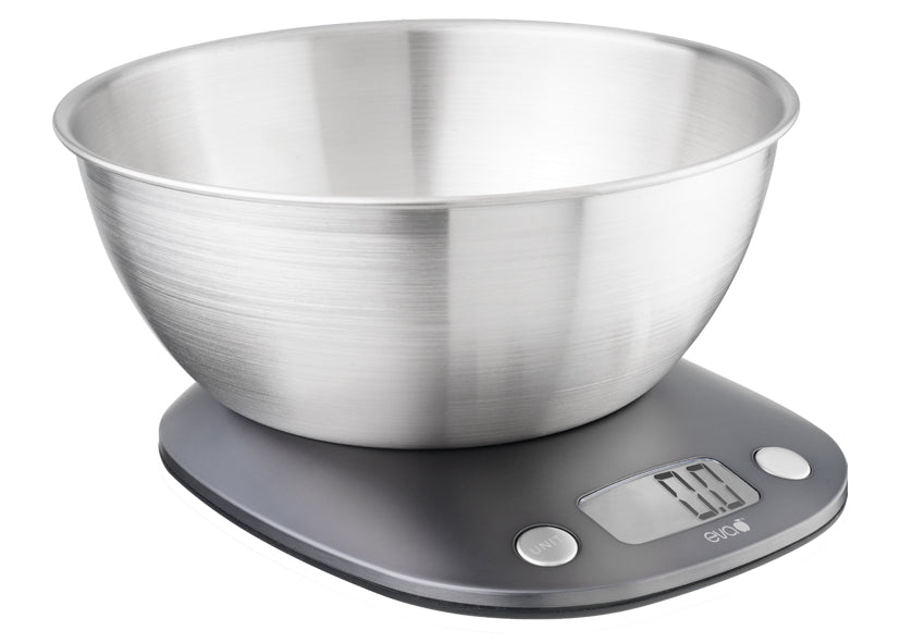 Eva bilancia cucina digitale acciaio inox antracite 5kg 033350