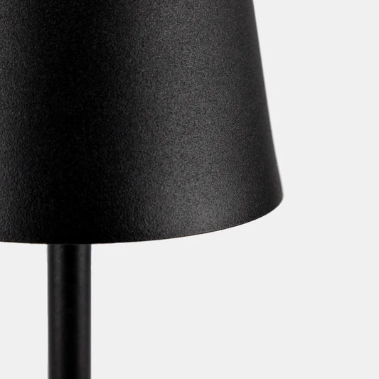 Luminart Lampada portatile a Led ricaricabile, accensione e regolazione luce touch, in alluminio nero