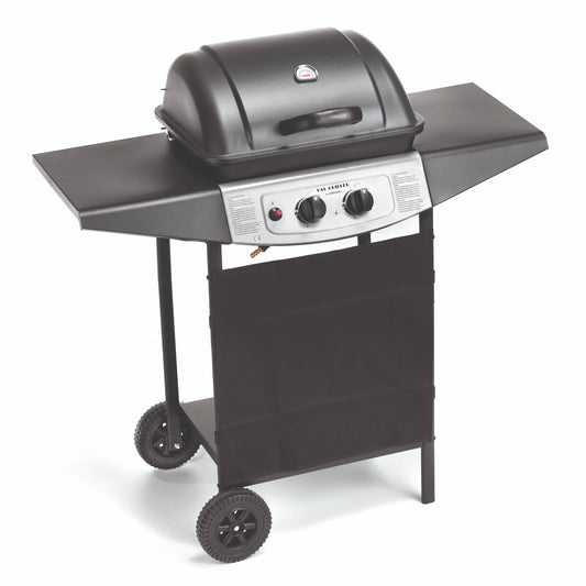 Ompagrill Barbecue Gas con roccia lavica e/o cottura riflessa 4936 Double