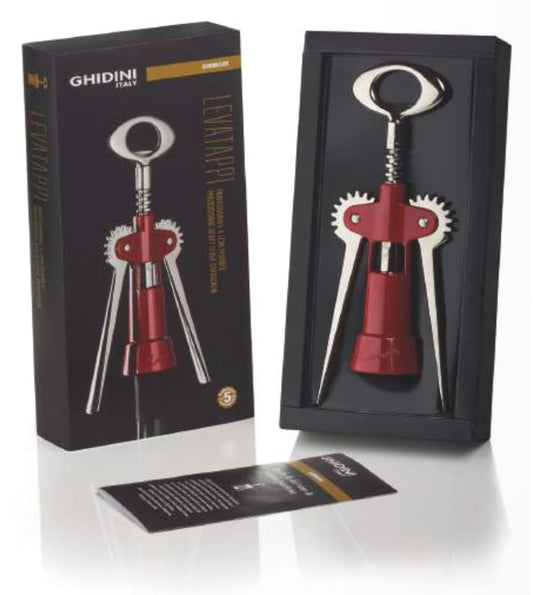 Ghidini levatappi a due leve "Tavernello" confezione regalo