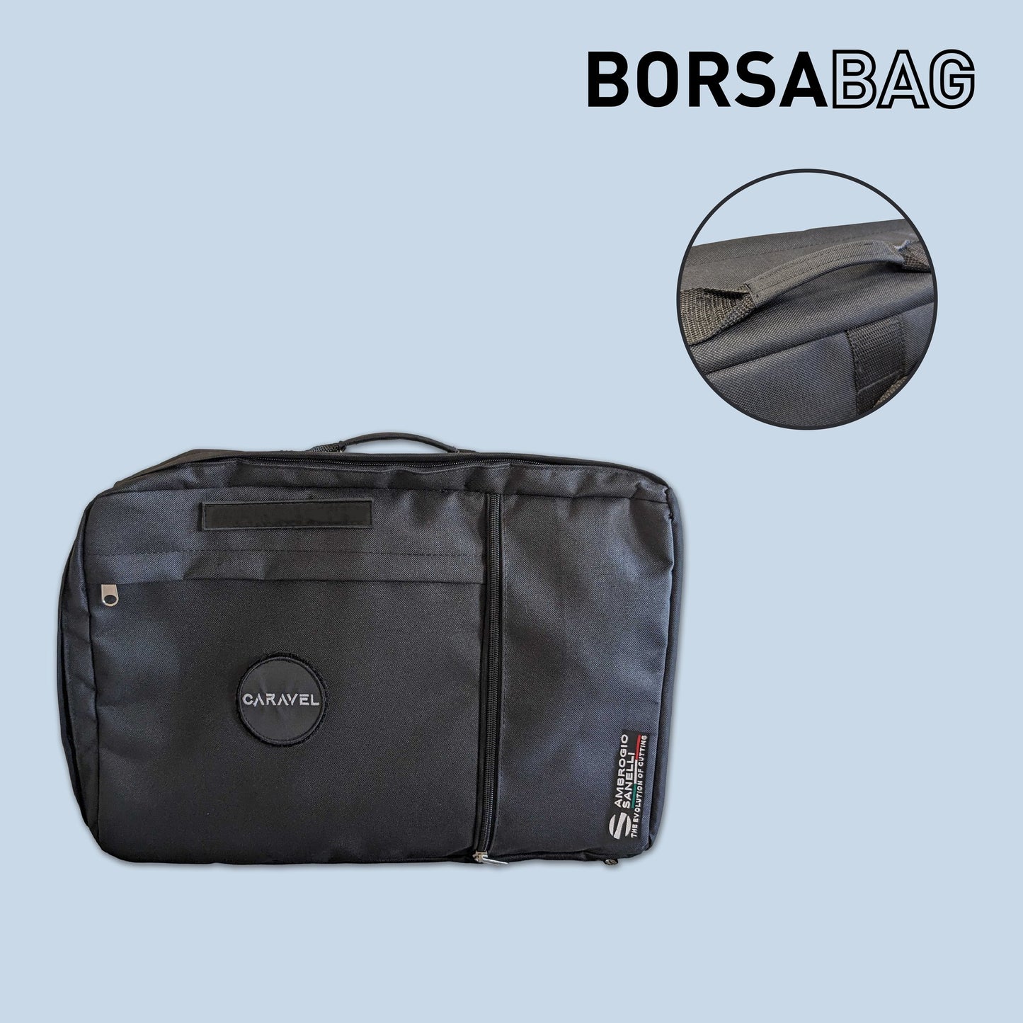 Sanelli Caravel Zaino per accessori chef + rotolo porta sei coltelli A5093000 + A5088000