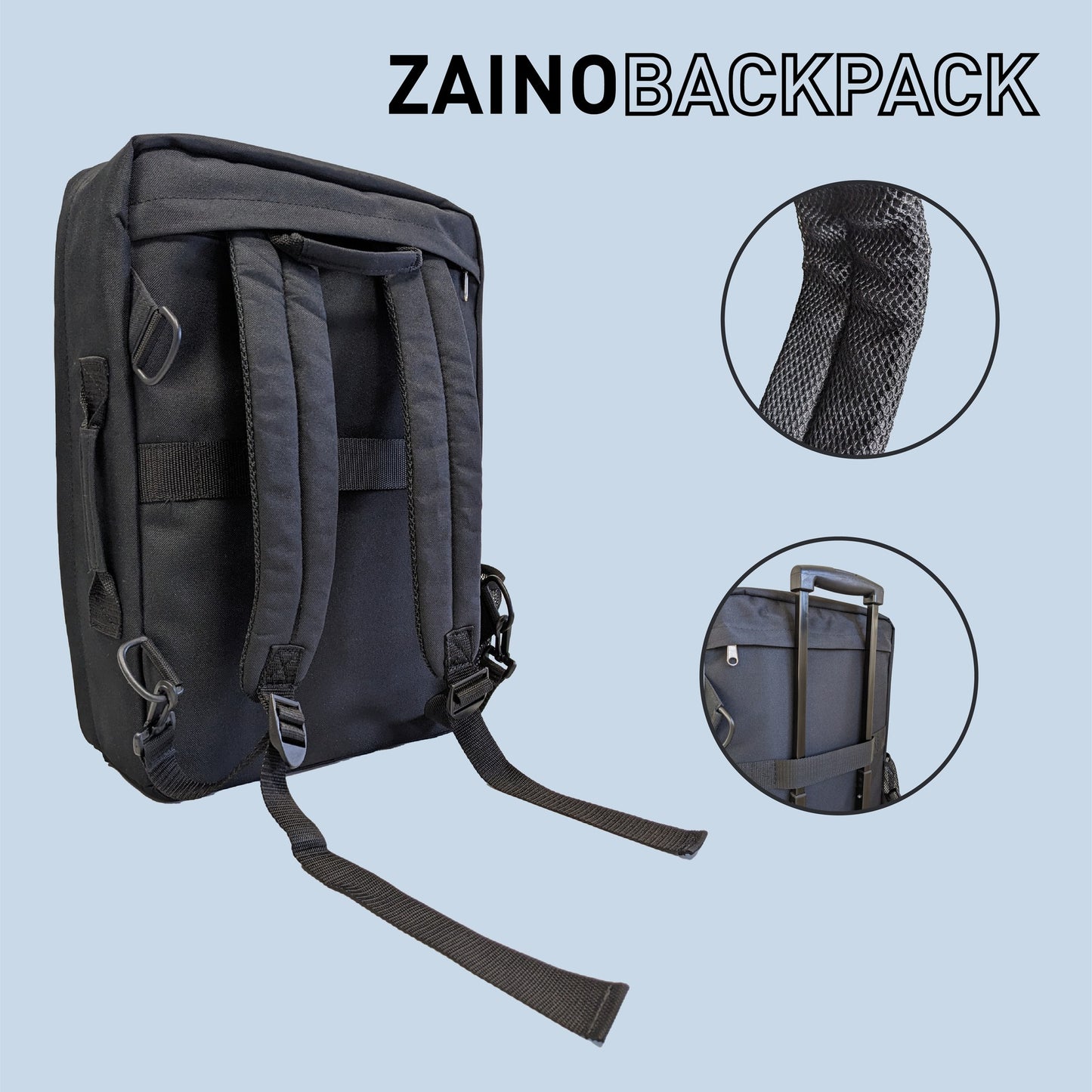 Sanelli Caravel Zaino per accessori chef + rotolo porta sei coltelli A5093000 + A5088000