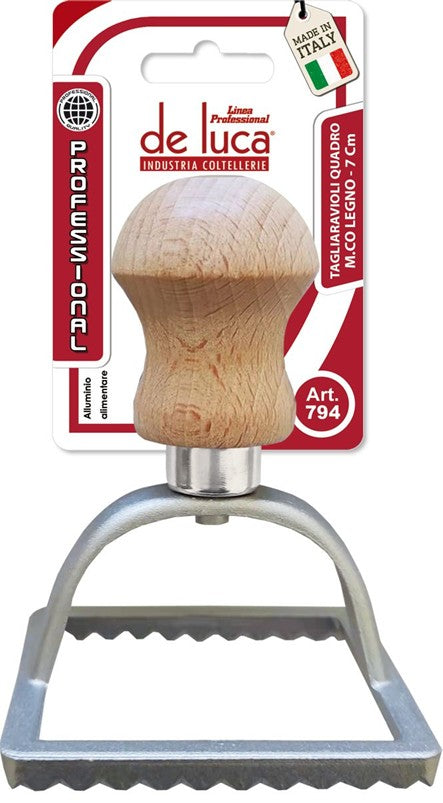 De Luca Tagliaraviolo professionale quadrato in alluminio alimentare 7x7 cm AG007948