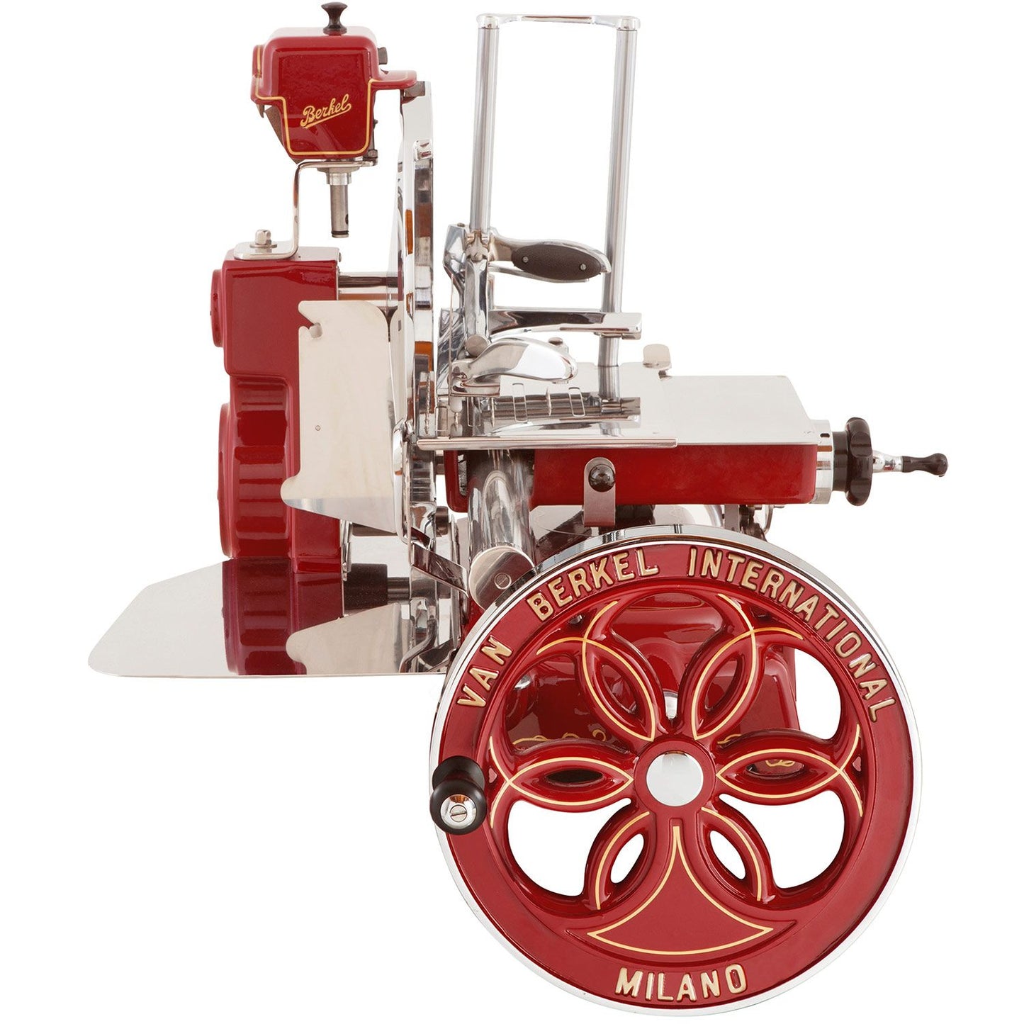 Berkel Affettatrice a volano manuale con raggi manuale B114 per salumeria rossa
