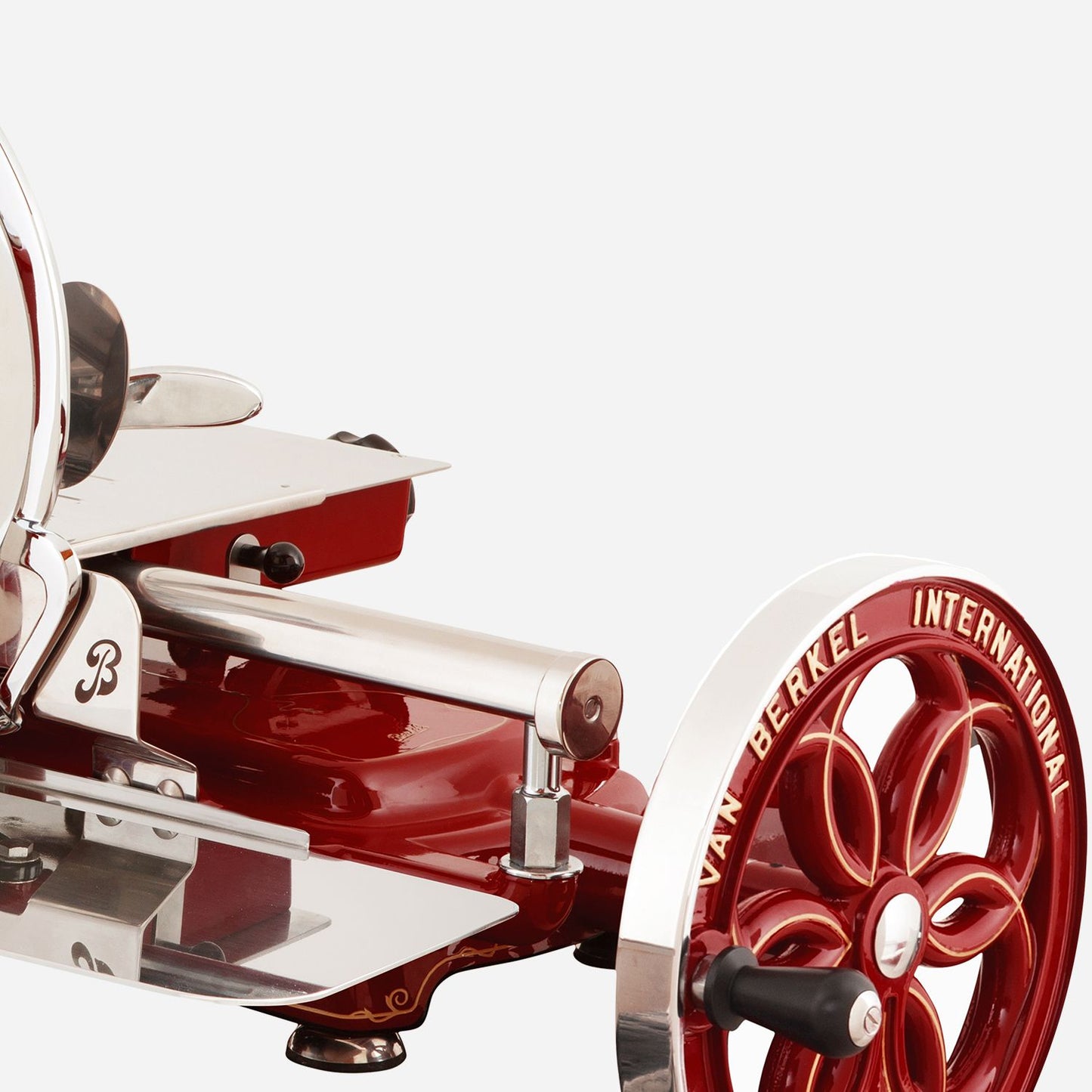 Berkel Affettatrice a volano manuale con raggi manuale B114 per salumeria rossa
