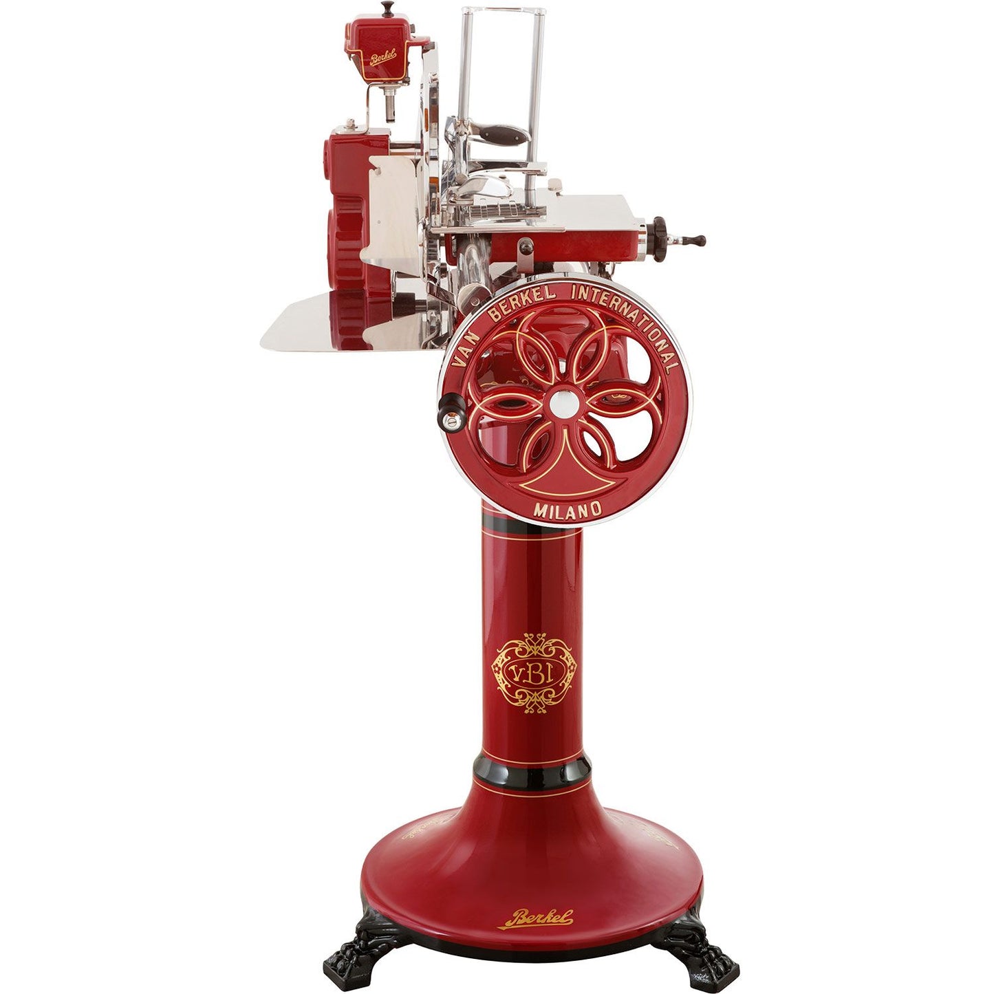 Berkel Affettatrice a volano manuale con raggi manuale B114 per salumeria rossa