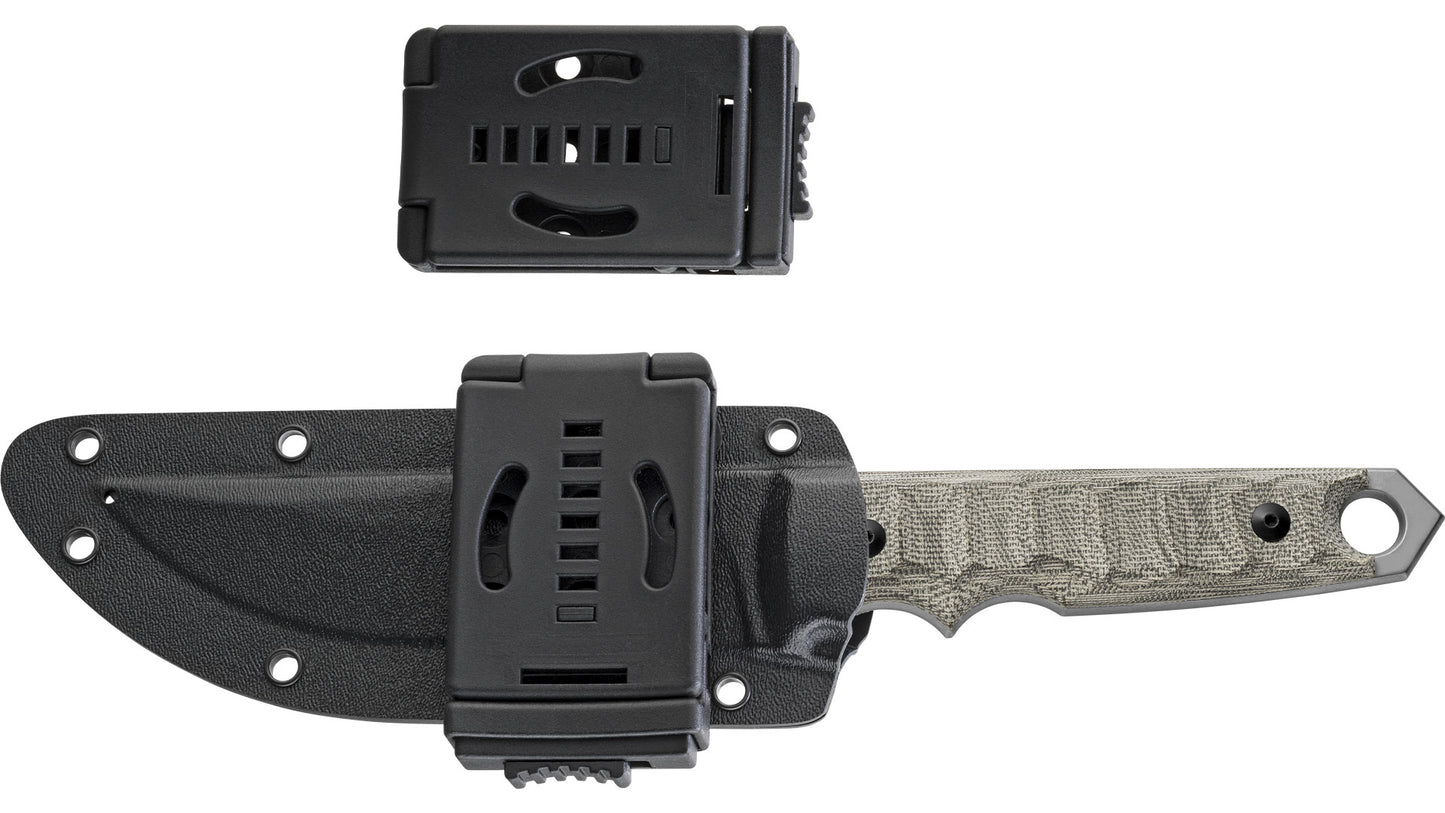 Fox RYU coltello a lama fissa acciaio NIOLX black fodero Kydex FX-634 MOD