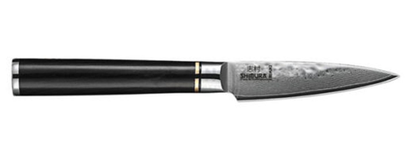 Shimura MIYUKI coltello spelucchino damascato martellato 67 strati 3,5"/9 cm
