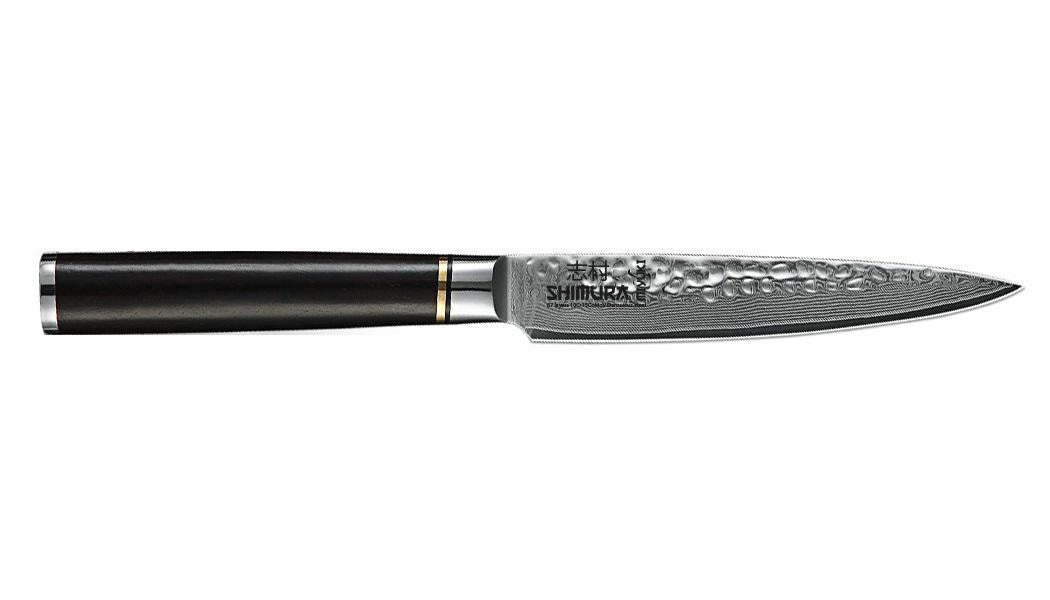 Shimura MIYUKI coltello Utility adatto a tutti gli usi damascato martellato 5"/13 cm 67 strati