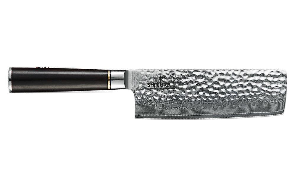 Shimura MIYUKI Nakiri adatto per la lavorazione dei vegetali damascato martellato 6,8"/17,3 67 strati cm