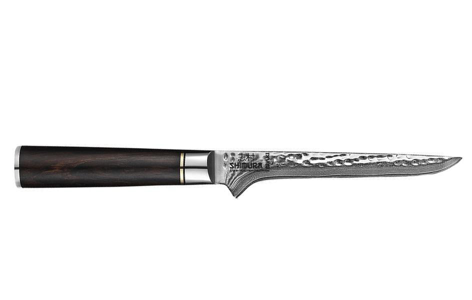Shimura MIYUKI coltello da macello per disossare damascato martellato 5,7"/14,5 cm