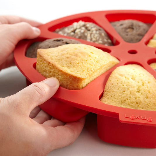 Lékué Stampo in silicone da 8 porzioni per torta a spicchi cm 26