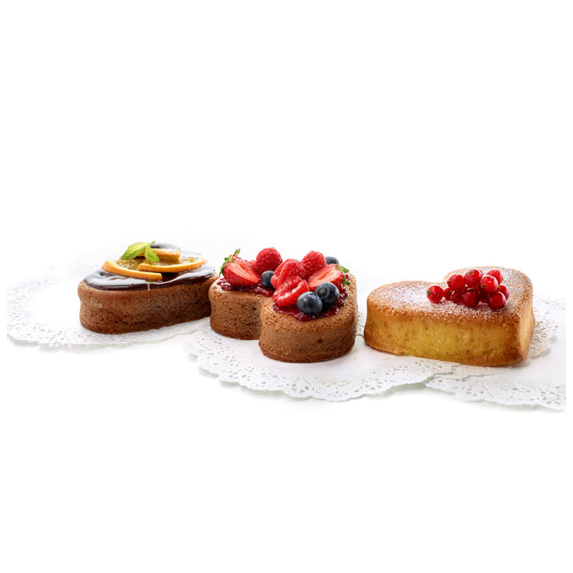 Lékué Stampo torta in silicone "Cuore" 4 porzioni cm 26,5x4,5