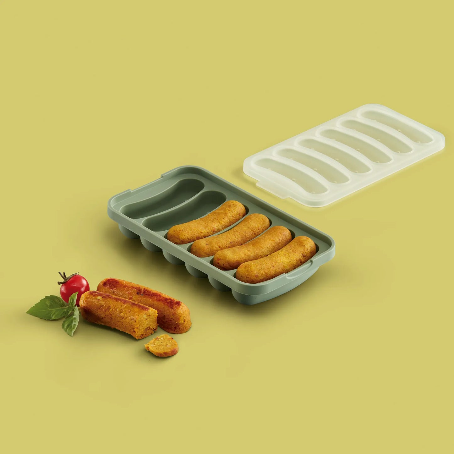 Lékué Stampo salsicce vegane Sausages 6 cavità cm 19,5x10,5x3,5