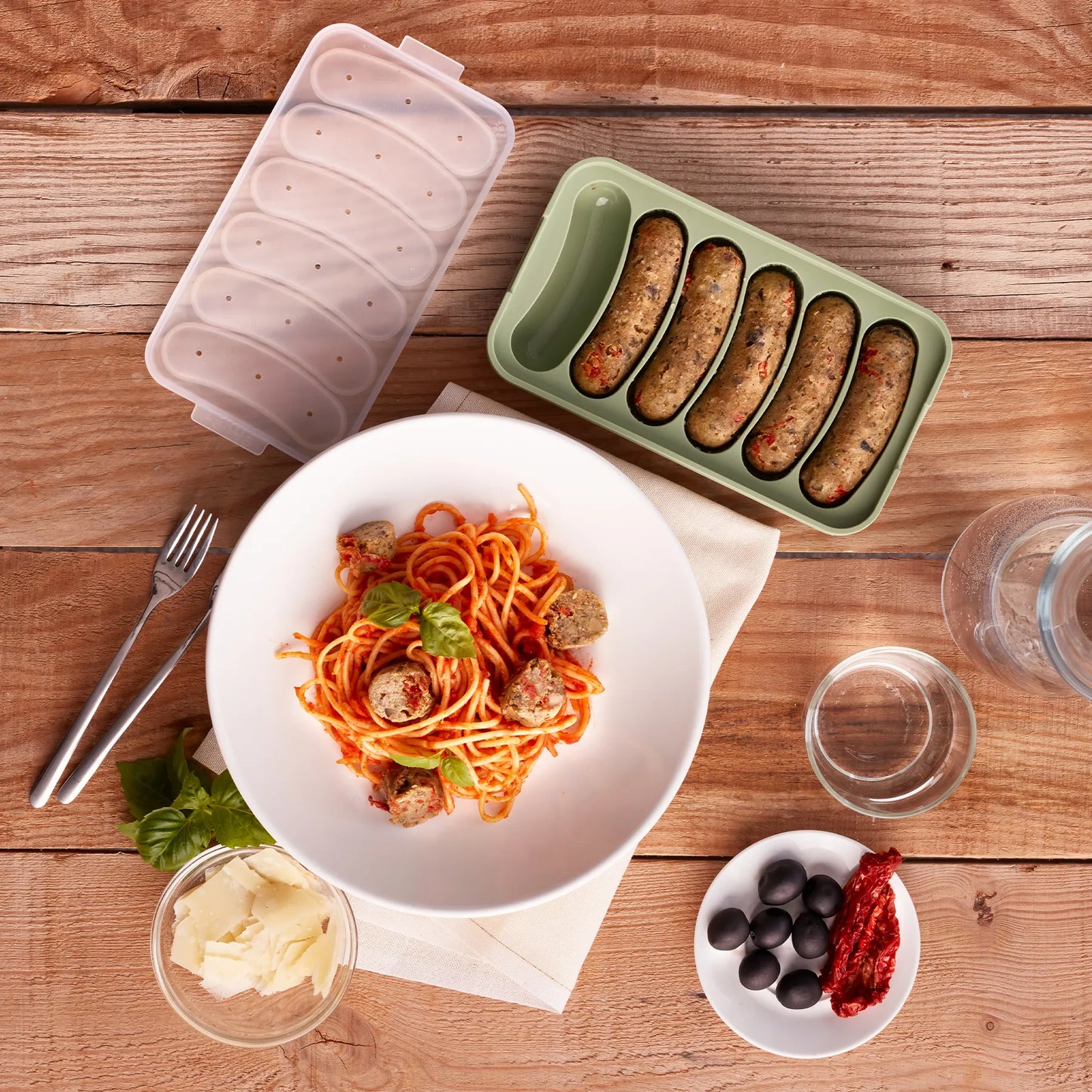 Lékué Stampo salsicce vegane Sausages 6 cavità cm 19,5x10,5x3,5