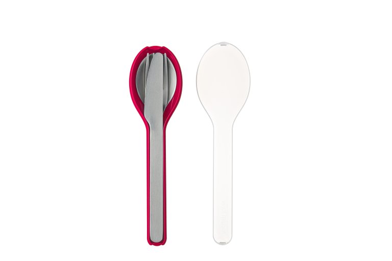 Set posate inox da viaggio con contenitore red Mepal 6250183