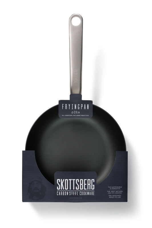 Skottsberg Padella in Acciaio al Carbonio ø 28 cm | La Tecnologia che Trasforma la Cucina | Senza PFOA e PTFE