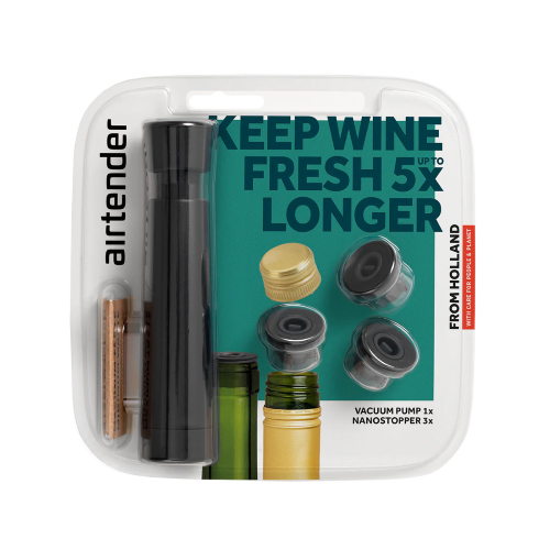 Airtender set per sottovuoto bottiglie "Wine Vacuum Pack"