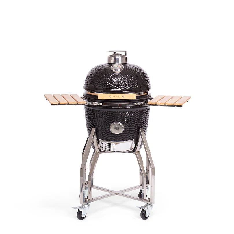 Barbecue Kamado Yakiniku Medium per 4-5 persone +griglia mezza luna + carbone + pinza barbecue+