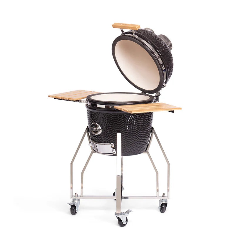Barbecue Kamado Yakiniku Medium per 4-5 persone +griglia mezza luna + carbone + pinza barbecue+