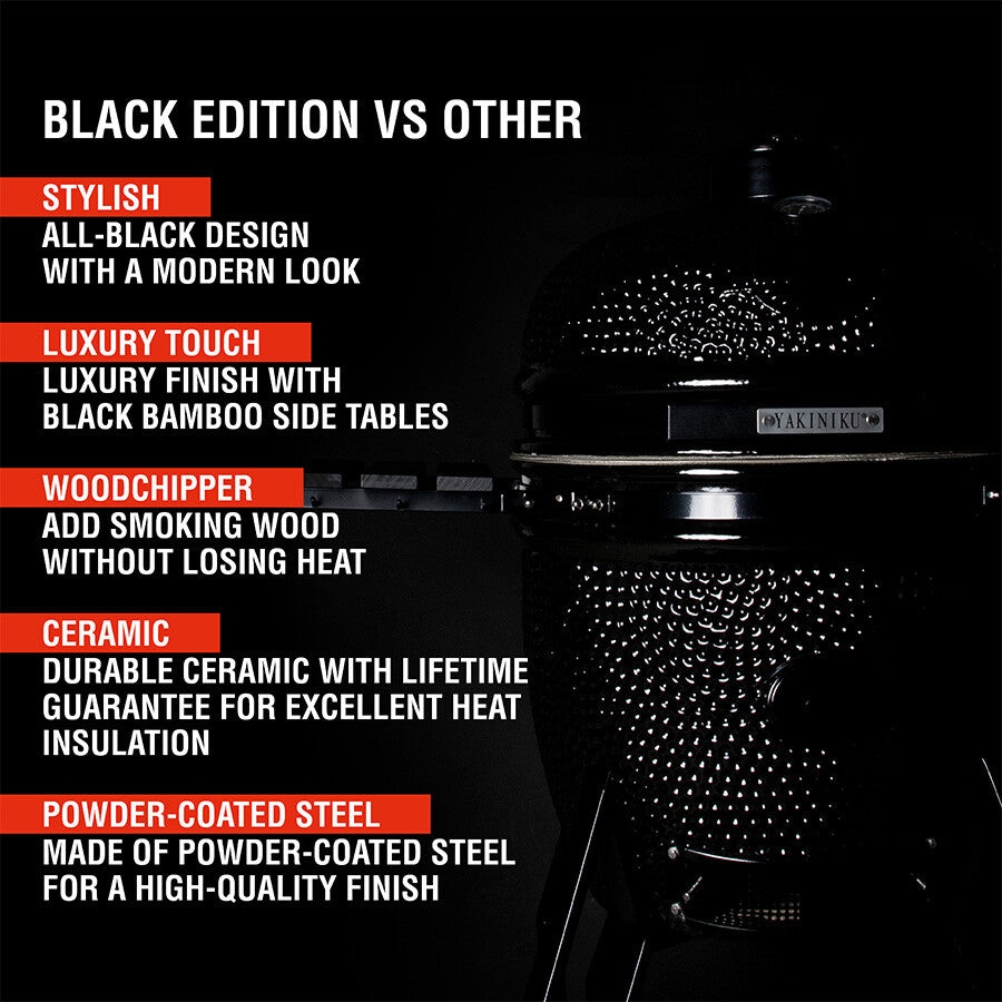 Yakiniku Kamado medium basic "Black Edition" per 4-5 persone cm ø41/cm 11
