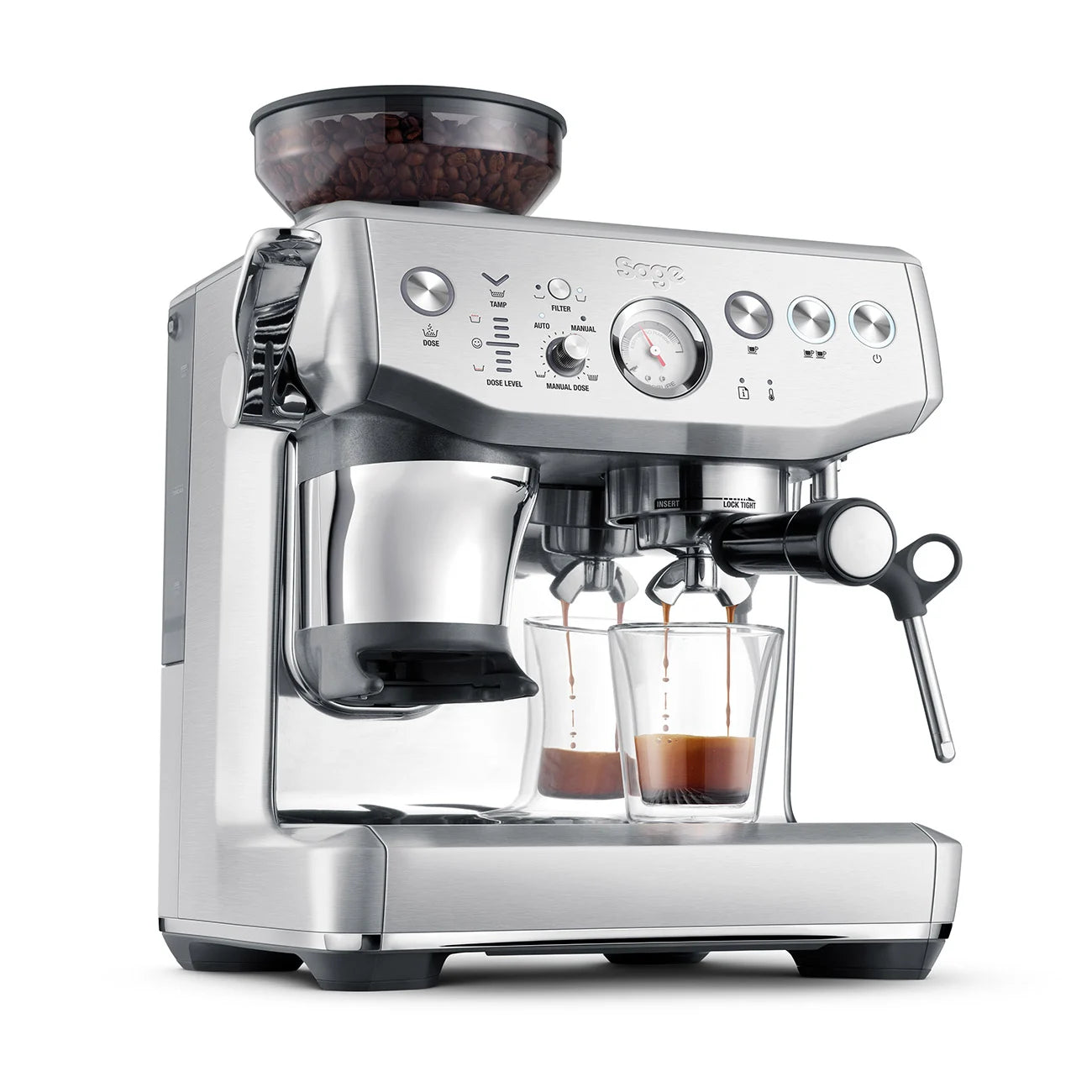Sage macchina da caffè espresso The Barista Express Impress colore nero Trufle SES876BTR4EEU1