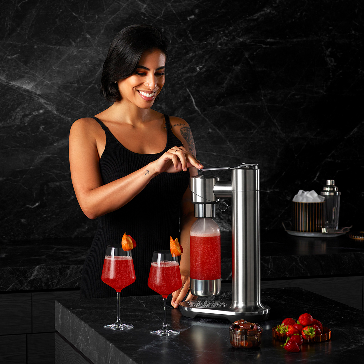 Sage the InFizz Fusion Gasatore adatto anche per creare per bevande