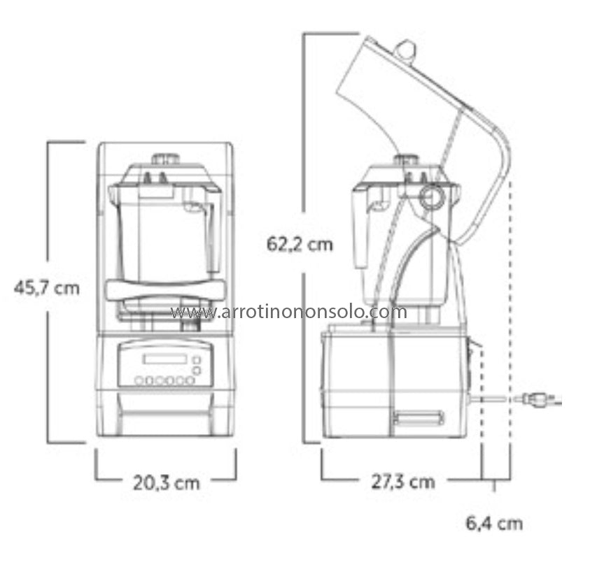 Vitamix professionale micronizzatore Touch & Go Advance VTX TGA