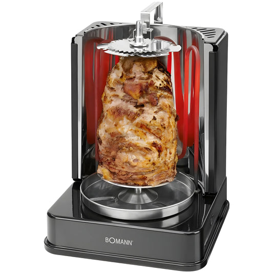 Bomann multi-grill girarrosto per kebab, pollo, spiedini DVG3006