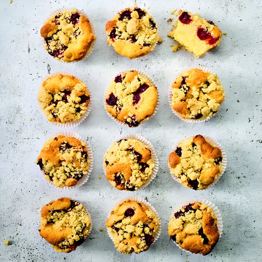 Stampo antiaderenti per 12 fori muffin Ø 7 cm alti 3 cm