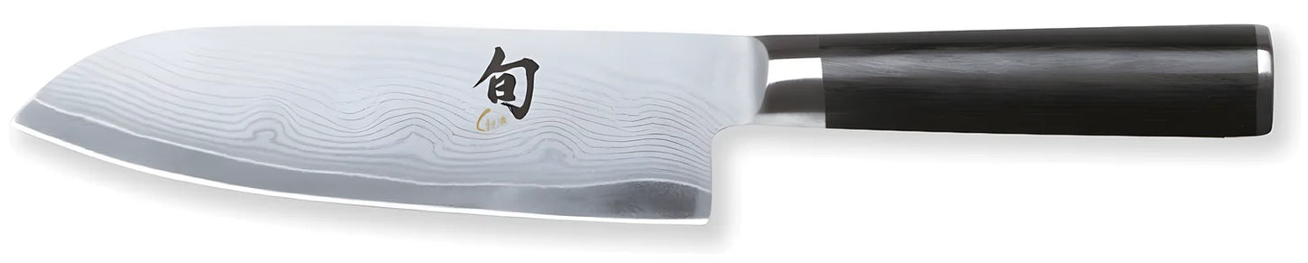 KAI Shun Classic Santoku 18 cm per Mancini – Damascato 32 Strati DM-0702L