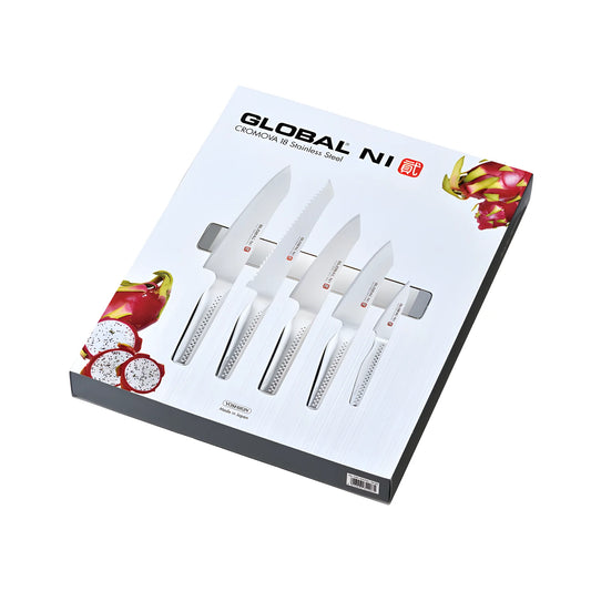 Global Set 5 coltelli "NI" con barra magnetica GN-5005AR/M30