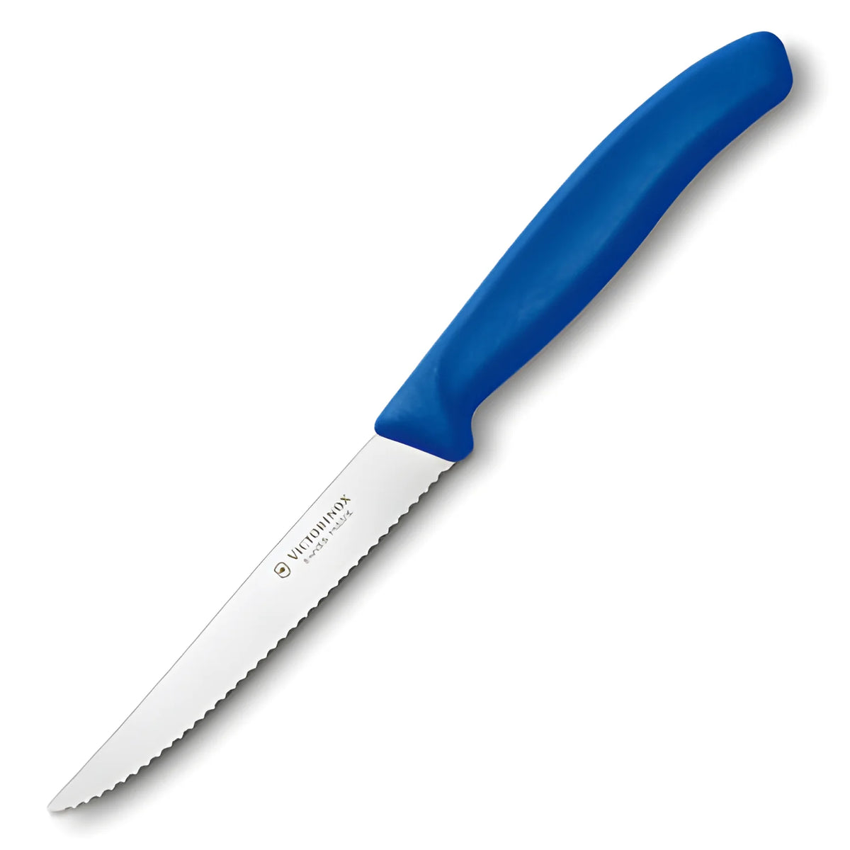 Victorinox Coltello da Bistecca Swiss Classic Ondulato | Manico Blu | V-6.7233
