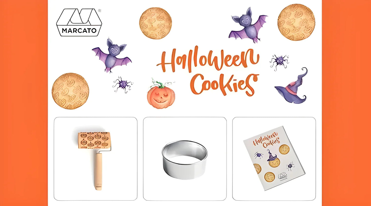 Marcato set biscotti per Halloween tondi + ricettario XPR-008