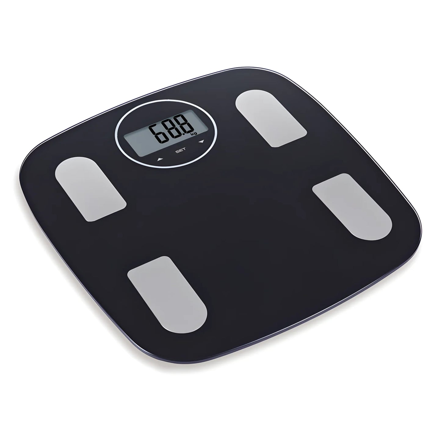 Bilancia pesapersone/analisi massa corporea Body Control nera