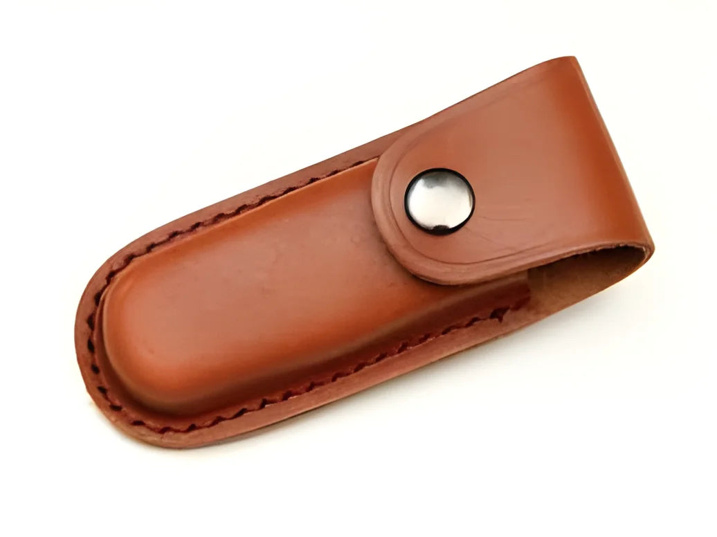 Coltello serramanico con fodero in cuoio Black Fox BF-76