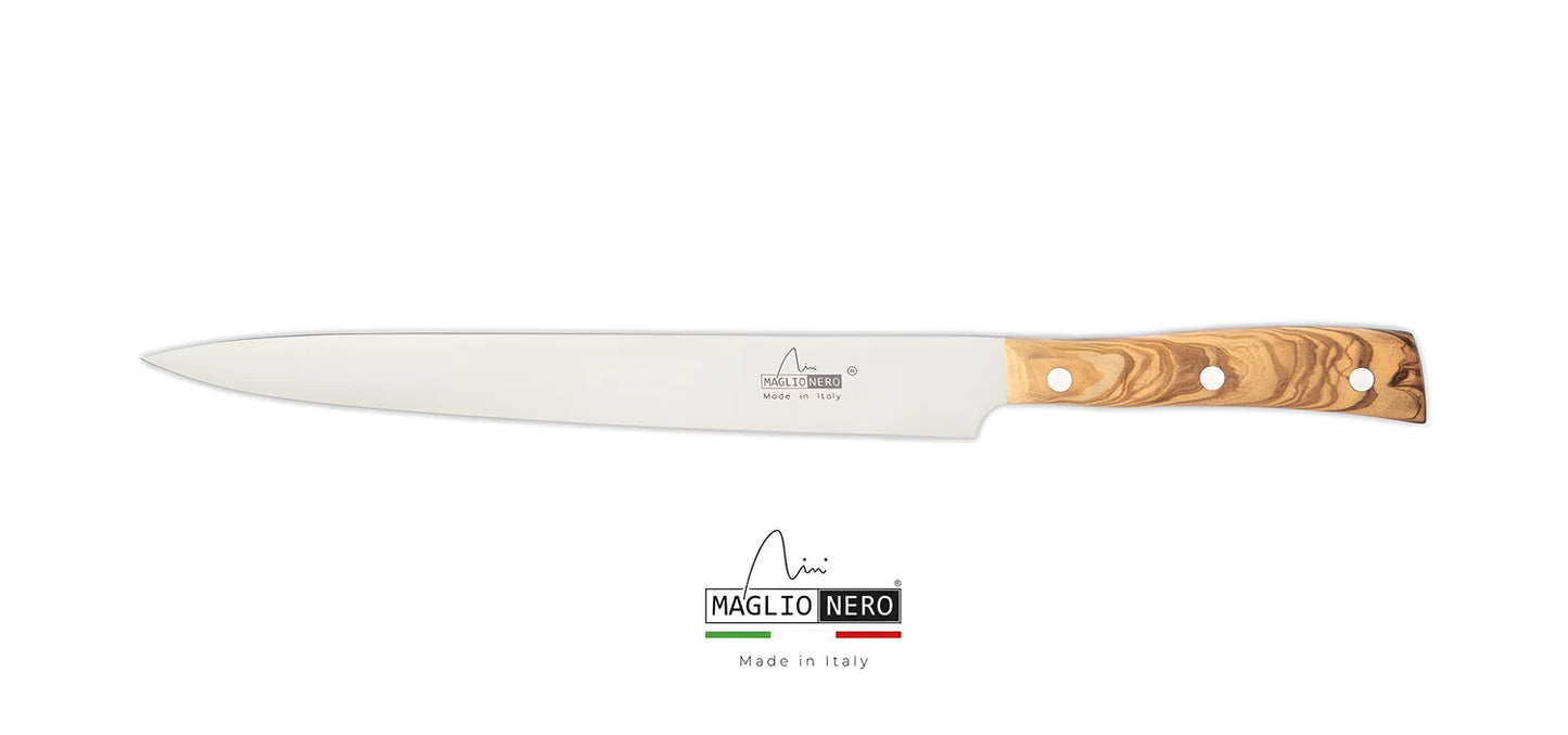 Maglio Nero coltello yanagiba 25 cm Iside manico ulivo UV2825