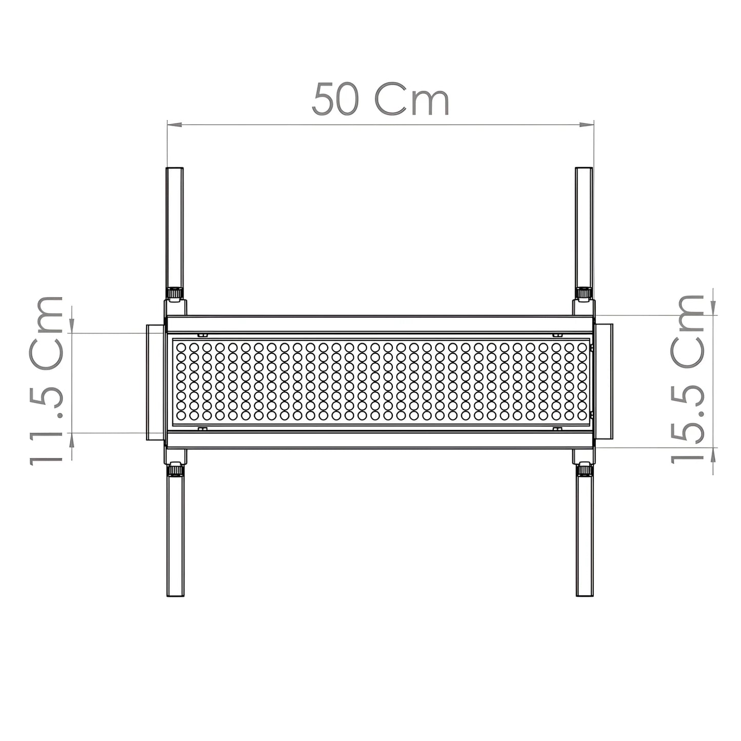 Griglia per Arrosticini a Carbonella Tecnoroast OLD-50