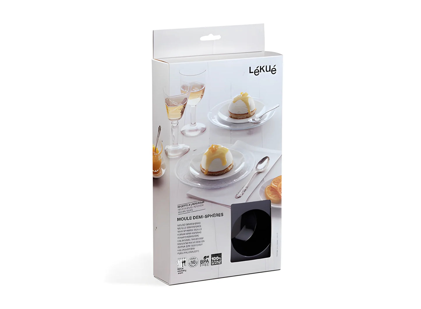 Lekue Stampo in silicone da 6 unità semisferiche colore rosso