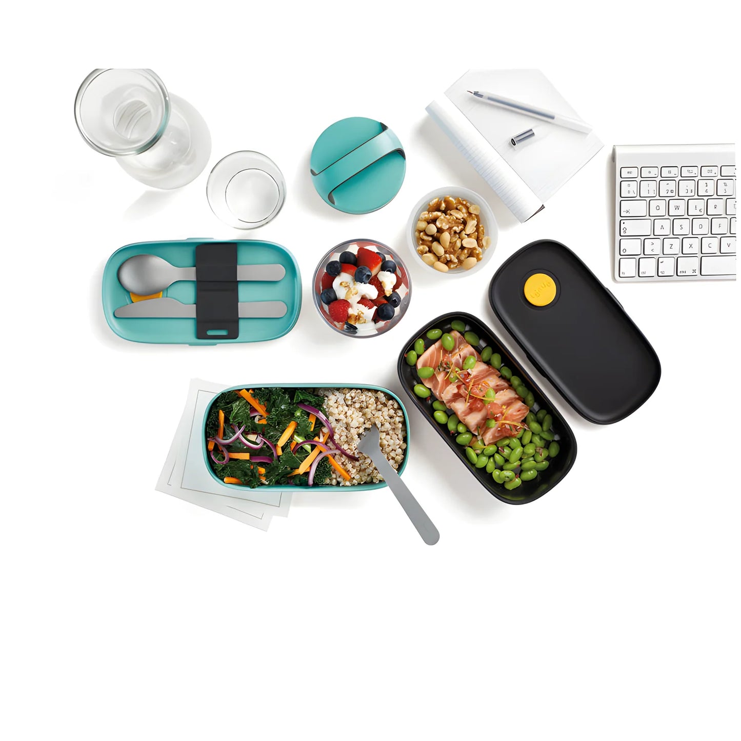 Lekue porta vivande Kit Lunchbox To-Go cm 19,2x10x11/l1