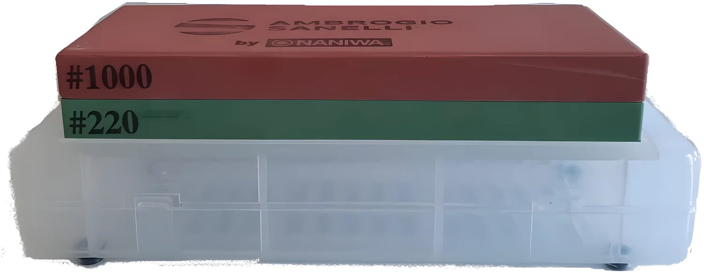 Naniwa Pietra per affilatura 220/1000 Sanelli con base 1900.000