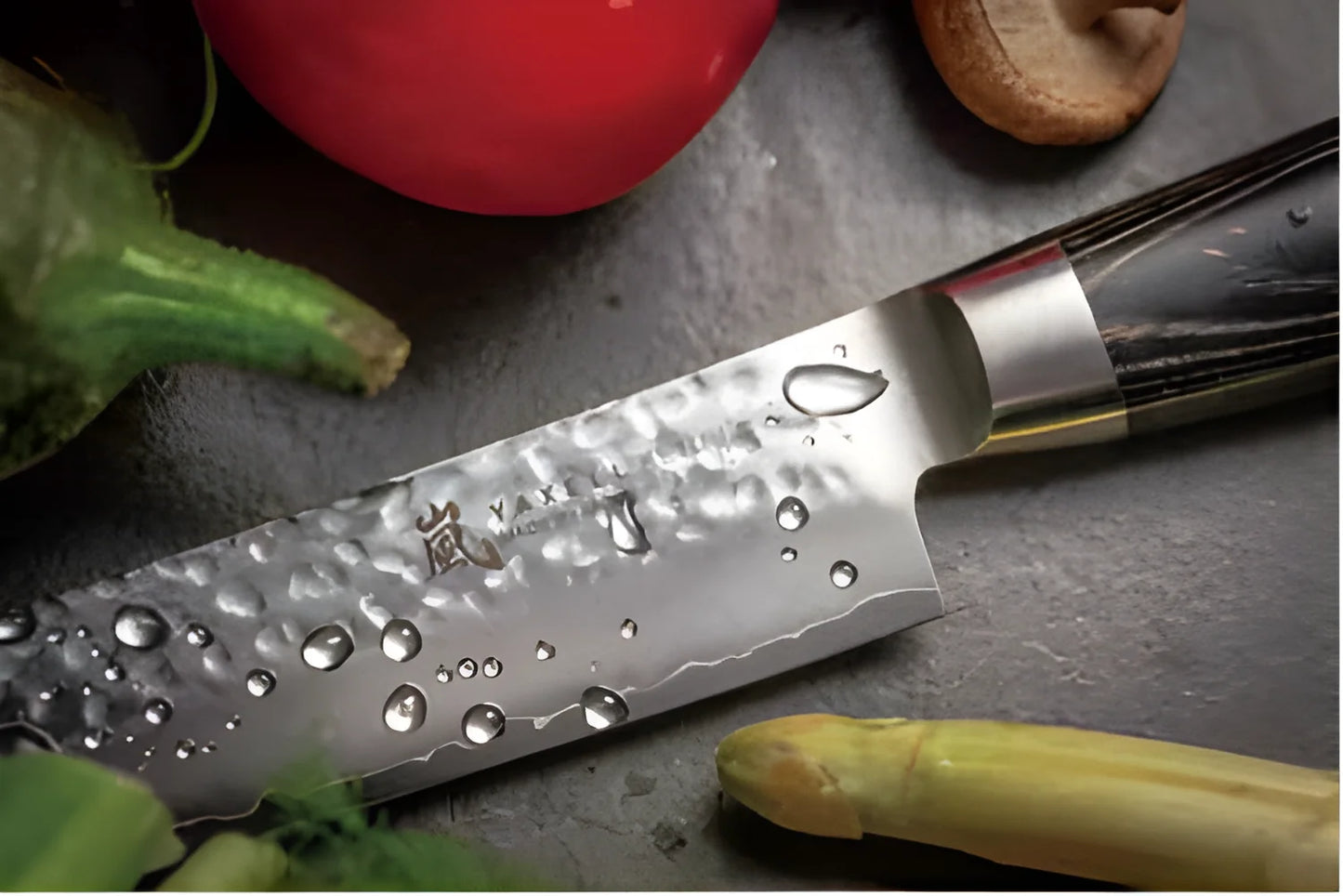 Yaxell KETU Coltello da Pane Lama 23 cm – Acciaio SG2 63 HRC, Finitura Martellata