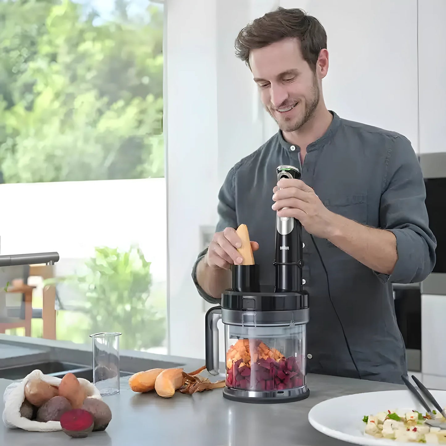 Braun Multiquick 9 Mq 9187XLI 0,6 L Frullatore Ad Immersione 1200 W tra i più accessoriati
