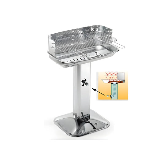 Ompagrill 60-40 Venus/X Pro System Barbecue a Carbonella in Acciaio Inox