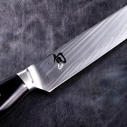 Kai Shun Nagare Black Coltello damascato trinciante stretto cm 23 NDC-0704S