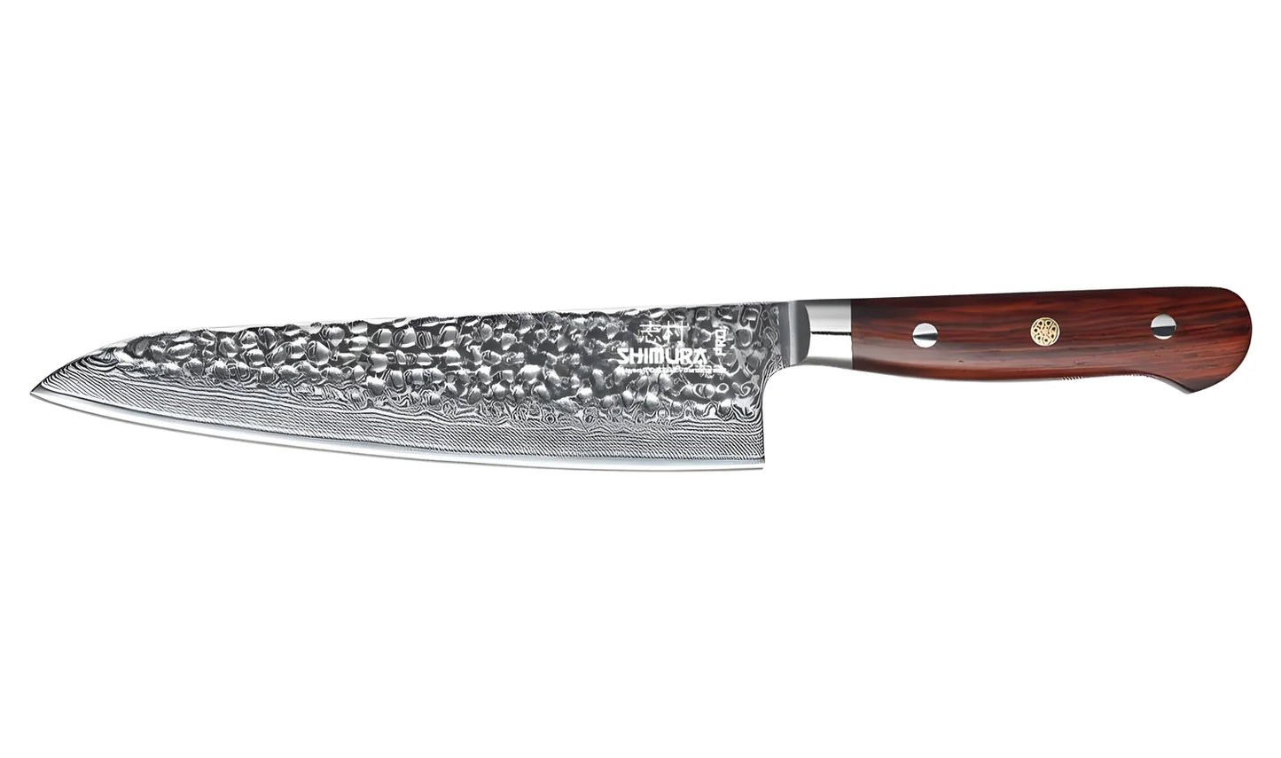 Shimura PRO coltello Chef cuoco damascato martellato 67 strati 8"/20 cm
