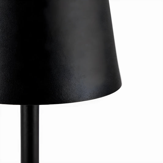 Luminart Lampada portatile a Led ricaricabile, accensione e regolazione luce touch, in alluminio nero